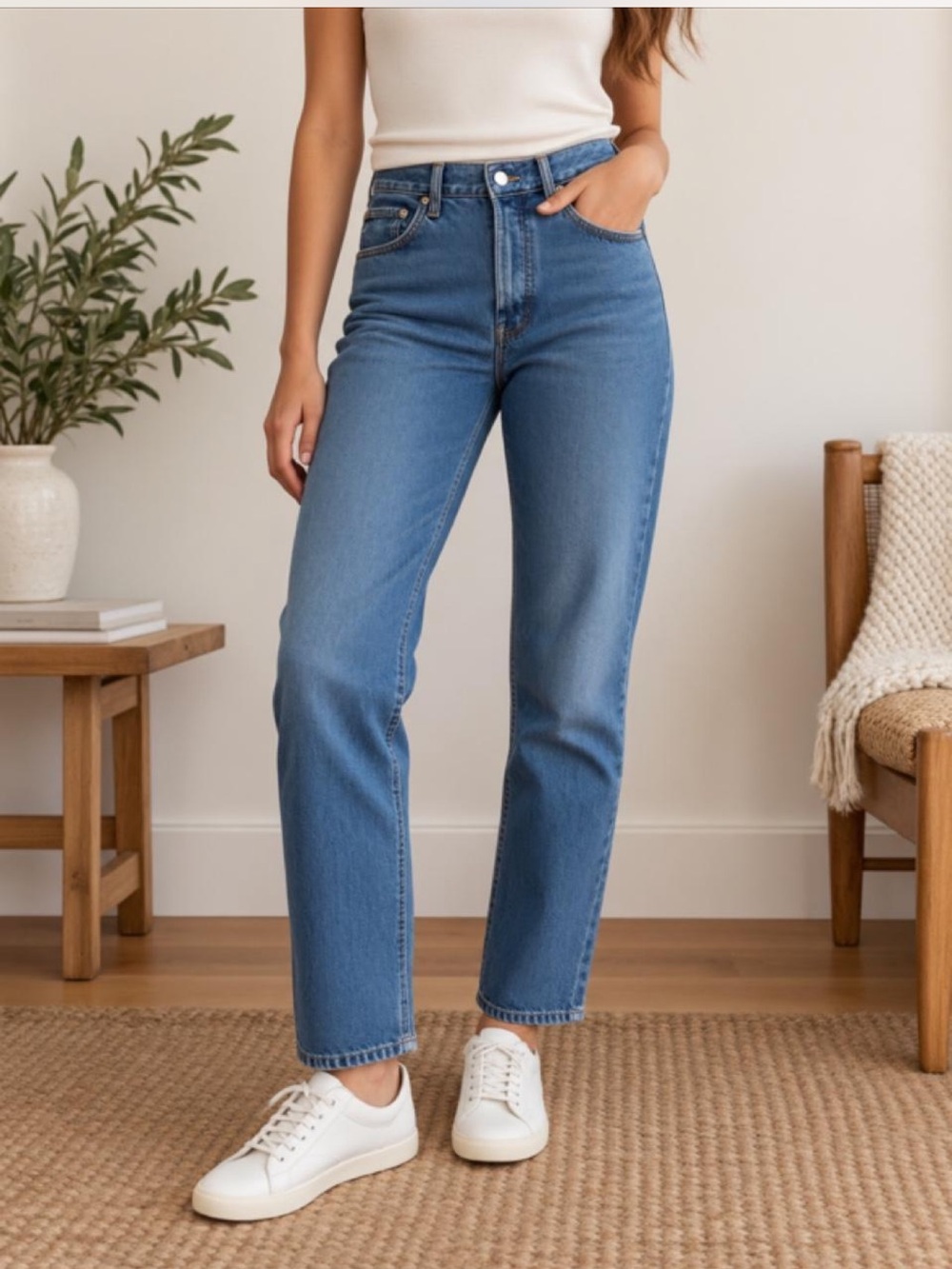 Everlane The Original Cheeky Straight Leg Jeans Size 27